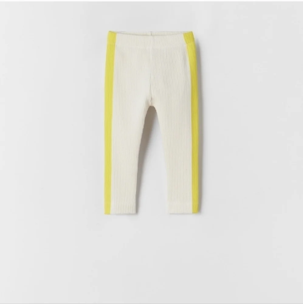 Zara | Side Stripe Ribbed Leggings